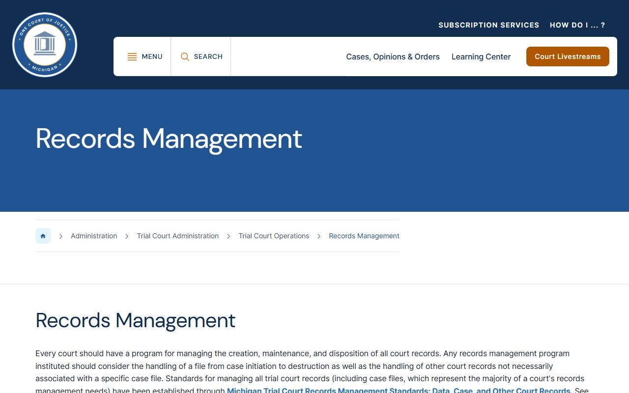 Keweenaw County court records management and public access guidance